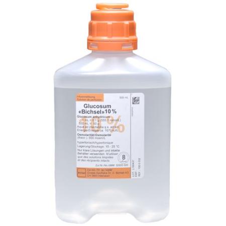 Glucosum Bichsel Inf L&ouml;s 10% 500ml plastic bottle without cutlery - PrimeCare Global