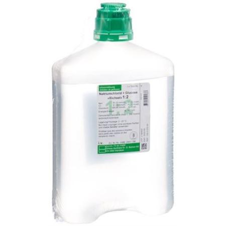 NaCl Gluc 1:2 Bichsel 1000ml without cutlery PP bottle - PrimeCare Global