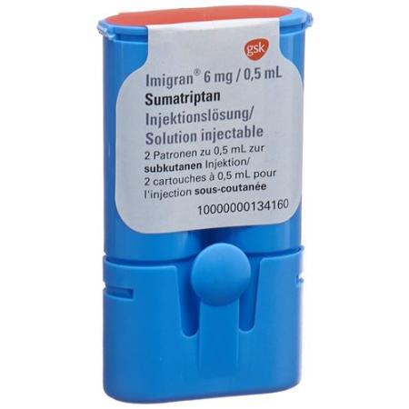 Imigran Inj L&ouml;s 6 mg/0.5ml amp 2 pcs - PrimeCare Global