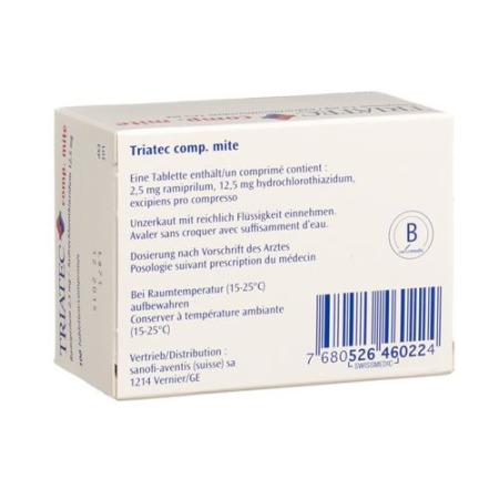 Triatec comp. mite Tabl 2.5/12.5 mg 100 pcs - PrimeCare Global