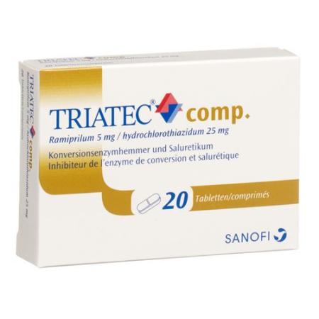 Triatec comp. Tabl 5/25 mg 20 pcs - PrimeCare Global