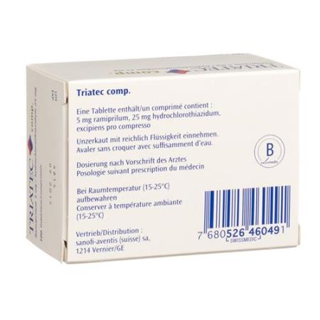 Triatec comp. Tabl 5/25 mg 100 pcs - PrimeCare Global