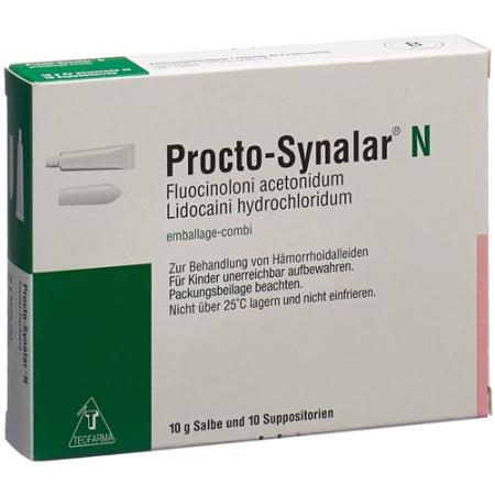 Procto Synalar N combination pack ointment 10 g + suppositories 10 pieces - PrimeCare Global