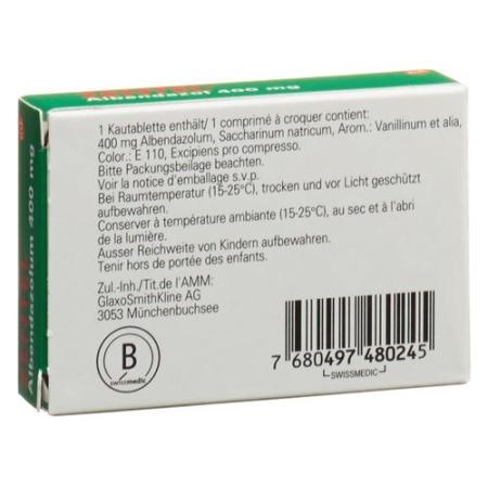 Zentel Chewable 400 mg - PrimeCare Global