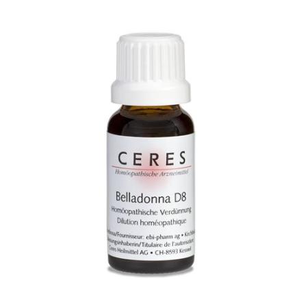 Ceres Belladonna D 8 Dilution Bottle 20 ml - PrimeCare Global