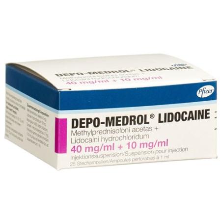 Depo-Medrol Lidocaine Inj Susp 40mg/ml 25 vials 1ml - PrimeCare Global