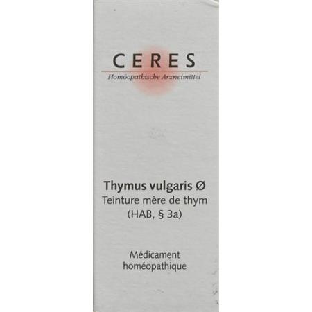 Ceres Thymus vulgaris mother tint bottle 20 ml - PrimeCare Global