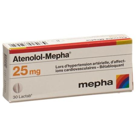 Atenolol-Mepha Lactab 25 mg 100 pcs - PrimeCare Global