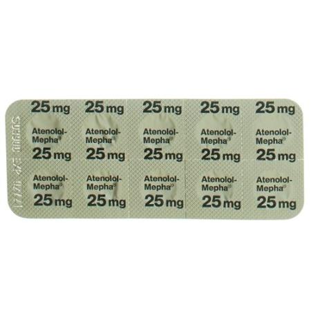 Atenolol-Mepha Lactab 25 mg 100 pcs - PrimeCare Global