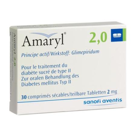 Amaryl Tabl 2 mg 30 pcs - PrimeCare Global
