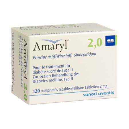 Amaryl Tabl 2 mg 120 pcs - PrimeCare Global
