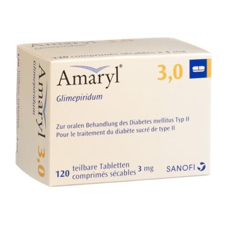 Amaryl Tabl 3 mg 120 pcs - PrimeCare Global