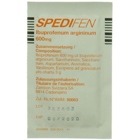 Spedifen Gran 600 mg bag 12 pcs - PrimeCare Global