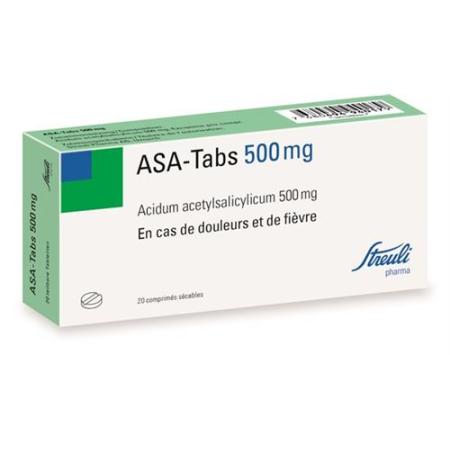 ASA tabs tabl 0.5 g 20 pcs - PrimeCare Global