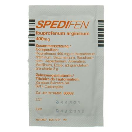 Spedifen Gran 400 mg bag 12 pcs - PrimeCare Global