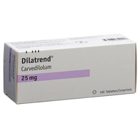 Dilatrend Tabl 25 mg 100 pcs - PrimeCare Global