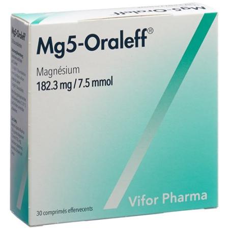 Mg5-Oraleff effervescent tablet 7.5 mmol 30 pcs - PrimeCare Global