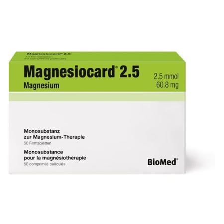 Magnesiocard Filmtablet 2.5 mmol 50 pcs - PrimeCare Global