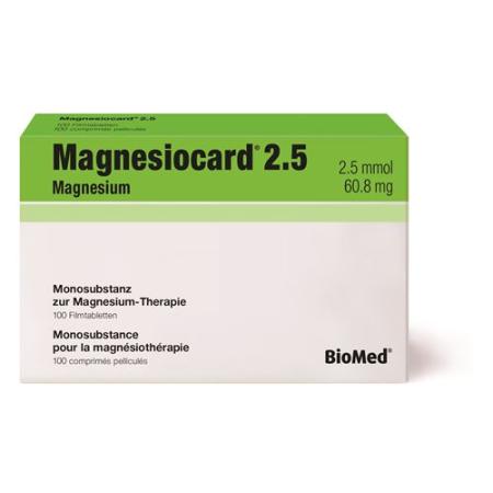 Magnesiocard Filmtablet 2.5 mmol 100 pcs - PrimeCare Global