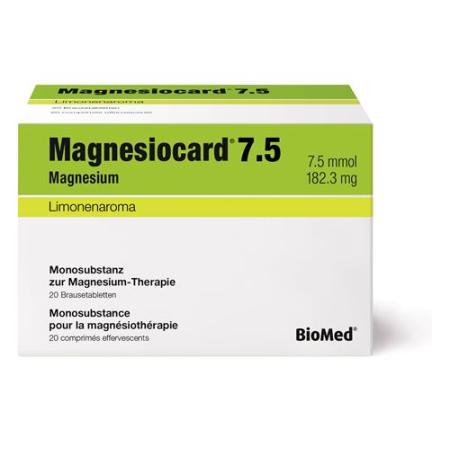 Magnesiocard effervescent tablet 7.5 mmol 20 pcs - PrimeCare Global