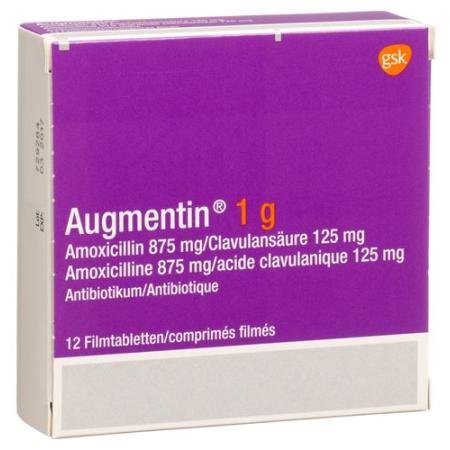 Augmentin film tablet 1 g adults 12 pcs - PrimeCare Global
