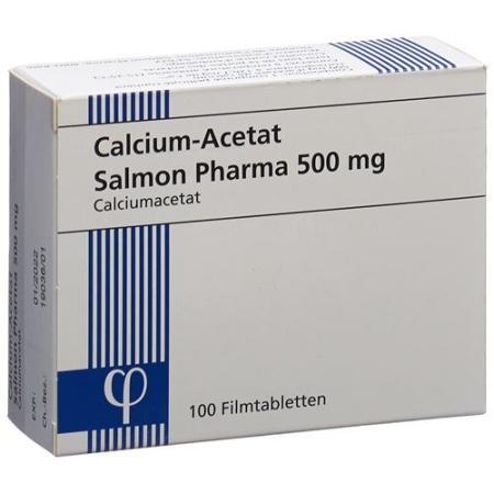 Calcium Acetate Salmon Pharma Filmtablet 500 mg 100 pcs - PrimeCare Global
