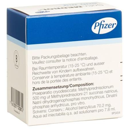 Solu-Medrol dry sub 500 mg with solvent penetration - PrimeCare Global