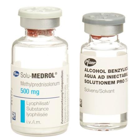 Solu-Medrol dry sub 500 mg with solvent penetration - PrimeCare Global