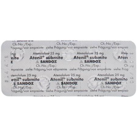 Atenil submite Filmtabl 25 mg 100 pcs - PrimeCare Global