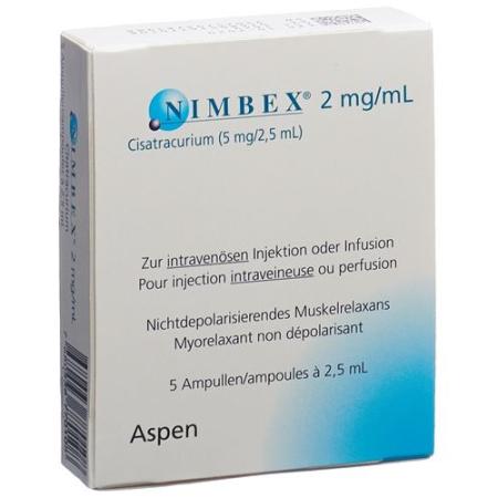 Nimbex Inj Loes 5mg/2.5ml 5amp 2.5ml - PrimeCare Global