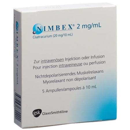 Nimbex Inj Loes 20mg/10ml 5amp 10ml - PrimeCare Global