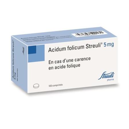 Acidum folicum Streuli Tabl 5 mg 100 pcs - PrimeCare Global
