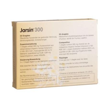 Jarsin Drag 300 mg 100 pcs - PrimeCare Global