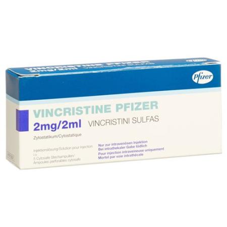 Vincristine Pfizer Inj sol 2mg/2ml 5 vials 2ml - PrimeCare Global