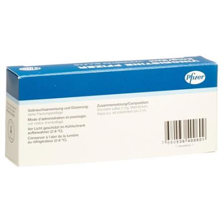 Vincristine Pfizer Inj sol 2mg/2ml 5 vials 2ml - PrimeCare Global
