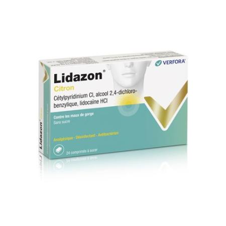 Lidazon lozenges Citron 24 pcs - PrimeCare Global