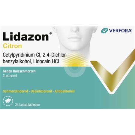 Lidazon lozenges Citron 24 pcs - PrimeCare Global