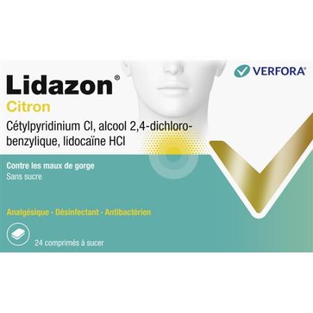 Lidazon lozenges Citron 24 pcs - PrimeCare Global