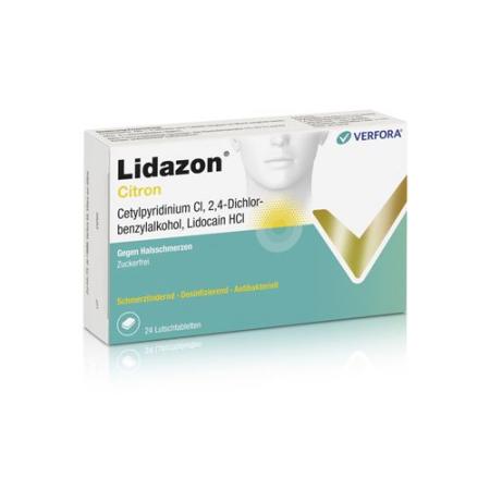 Lidazon lozenges Citron 24 pcs - PrimeCare Global