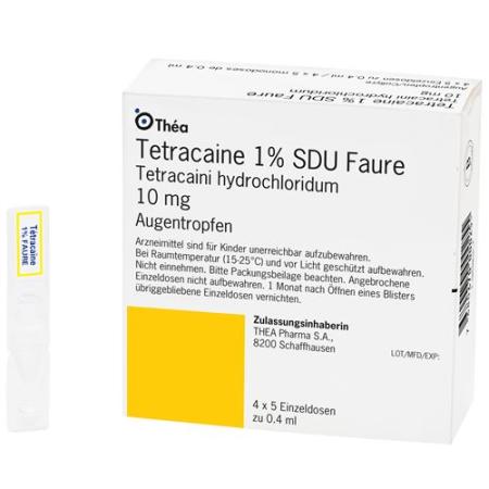 Tetracaine SDU Faure Gtt Opht 1% 20 Monodos 0.4ml - PrimeCare Global