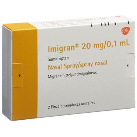 Imigran nasal spray 20 mg 2 x 1 dose - PrimeCare Global