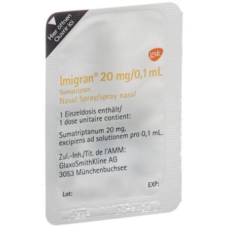 Imigran nasal spray 20 mg 2 x 1 dose - PrimeCare Global