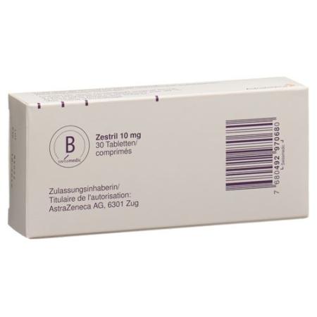 Zestril Tabl 10 mg 30 pcs - PrimeCare Global
