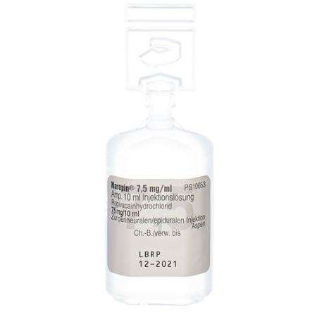 Naropin Inj L&ouml;s 0.75% 10ml Duofit ampoules 5 pcs - PrimeCare Global