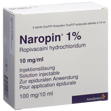 Naropin Inj L&ouml;s 1% 10ml Duofit ampoules 5 pcs - PrimeCare Global