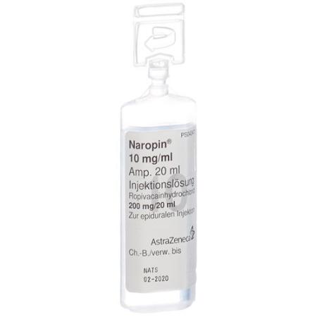 Naropin Inj L&ouml;s 1% 20ml Duofit ampoules 5 pcs - PrimeCare Global