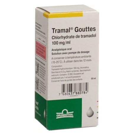 Tramal drops 100 mg/ml with dosing pump Fl 50 ml - PrimeCare Global