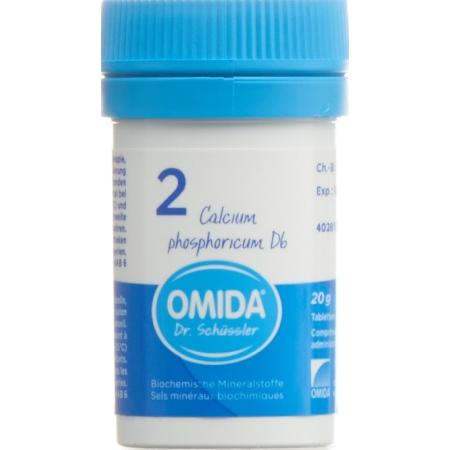 Omida Schuessler Nr2 Calcium phosphoricum Tabl D 6 Ds 20 g - PrimeCare Global