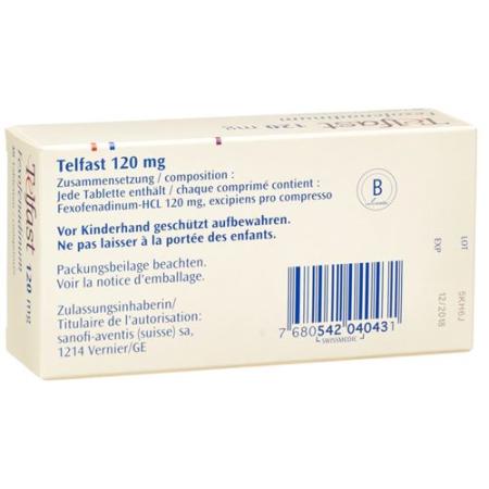 Telfast Filmtablet 120 mg 30 pcs - PrimeCare Global