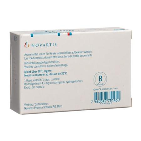 Exelon Kaps 4.5 mg 28 pcs - PrimeCare Global